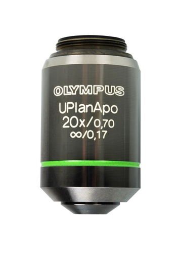 Olympus UPlanApo 20x / 0.70 NA 0.17 cover slip Infinity Corrected