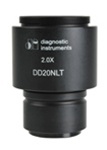 DD20NLT 2.0 X Digital SLR/Large Format Camera Coupler for Nikon, Leica, Leitz and Wild Microscopes with 38 mm Photoport